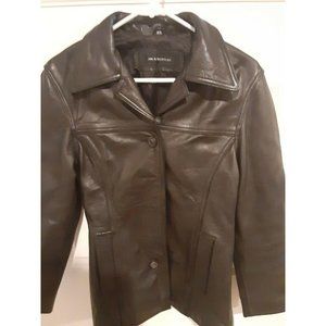 JIM AND MARYLOU BLACK SOFT Leather Jacket Size XS